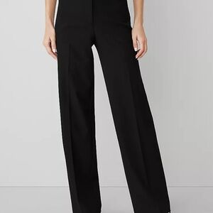 Ann Taylor Classic Black Wide-Leg Trousers